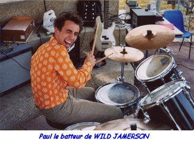 Paul le batteur du groupe WILD JAMERSON