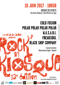 Affiche du 13ème Rock'in Kiosque
