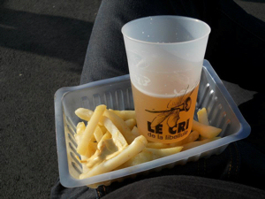 Photo du gobelet recyclable du Cri de la Libellule et des frites