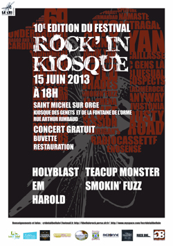 Affiche du 10ème Rock'in Kiosque