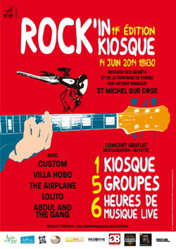 Affiche du 11ème Rock'in Kiosque