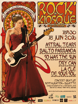 Affiche du 12ème Rock'in Kiosque