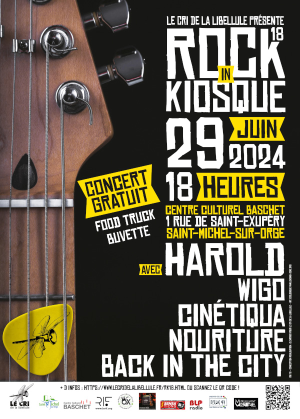 Affiche du 18ème Rock'in Kiosque
