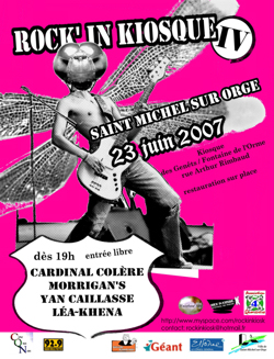 Affiche du 4ème Rock'in Kiosque