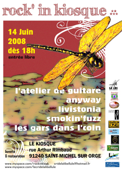 Affiche du 5ème Rock'in Kiosque